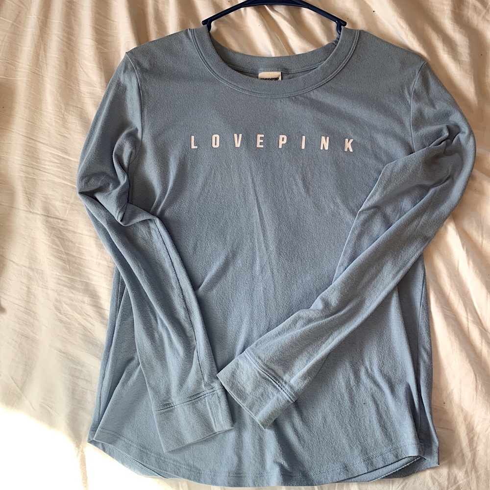 Pink powder blue long sleeve